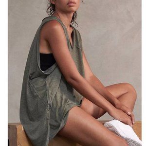 NWT Free People FP Movement City Vibes Tank Top Cargo Khaki Army Olive Green